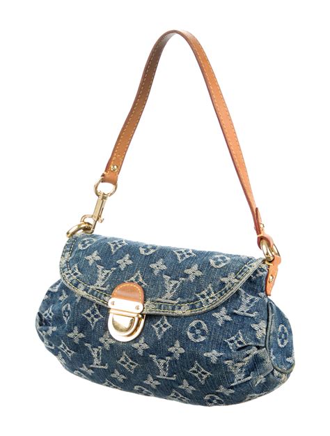 authentic louis vuitton denim pleaty bag|Bags .